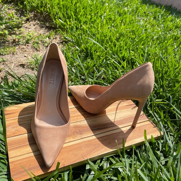 SCHUTZ Lou Pointed Toe Pump Women Nubuck  Pump size 7B NEW - Picture 10 of 16